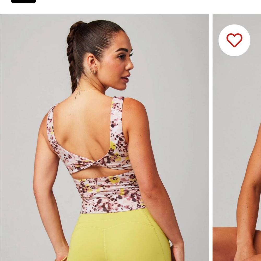 Fabletics twist built in bra tank- brand new never worn no tags.